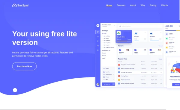 SaaSpal – Bootstrap 5 Landing Page Website Template