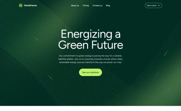 Flora&Fauna – Tailwind CSS Business Website Template