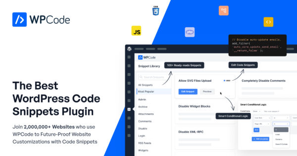 WPCode Pro 2.3.2.1 + Addons – WordPress Code Snippets Plugin